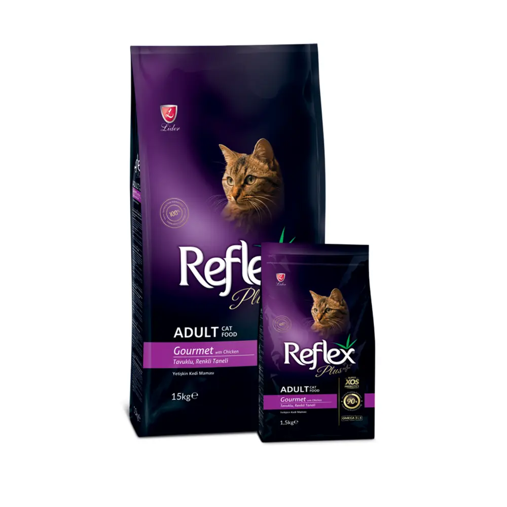 غذای خشک گربه رفلکس پلاس گورمت - Reflex Plus Adult Gourmet
