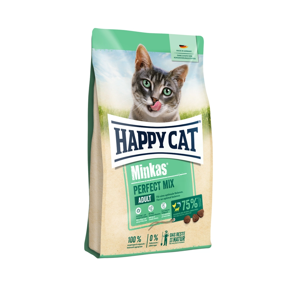 غذای خشک گربه هپی کت مینکاس پرفکت میکس  - Happy Cat Minkas Perfect Mix