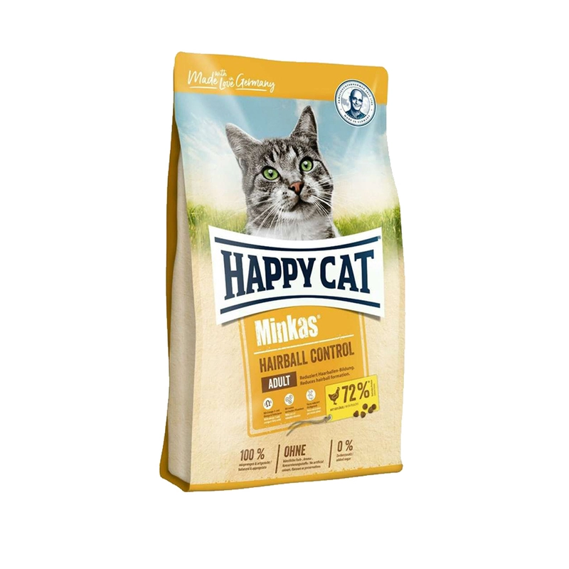 غذای خشک گربه هپی کت مینکاس هیربال - Happy Cat Minkas Hairball