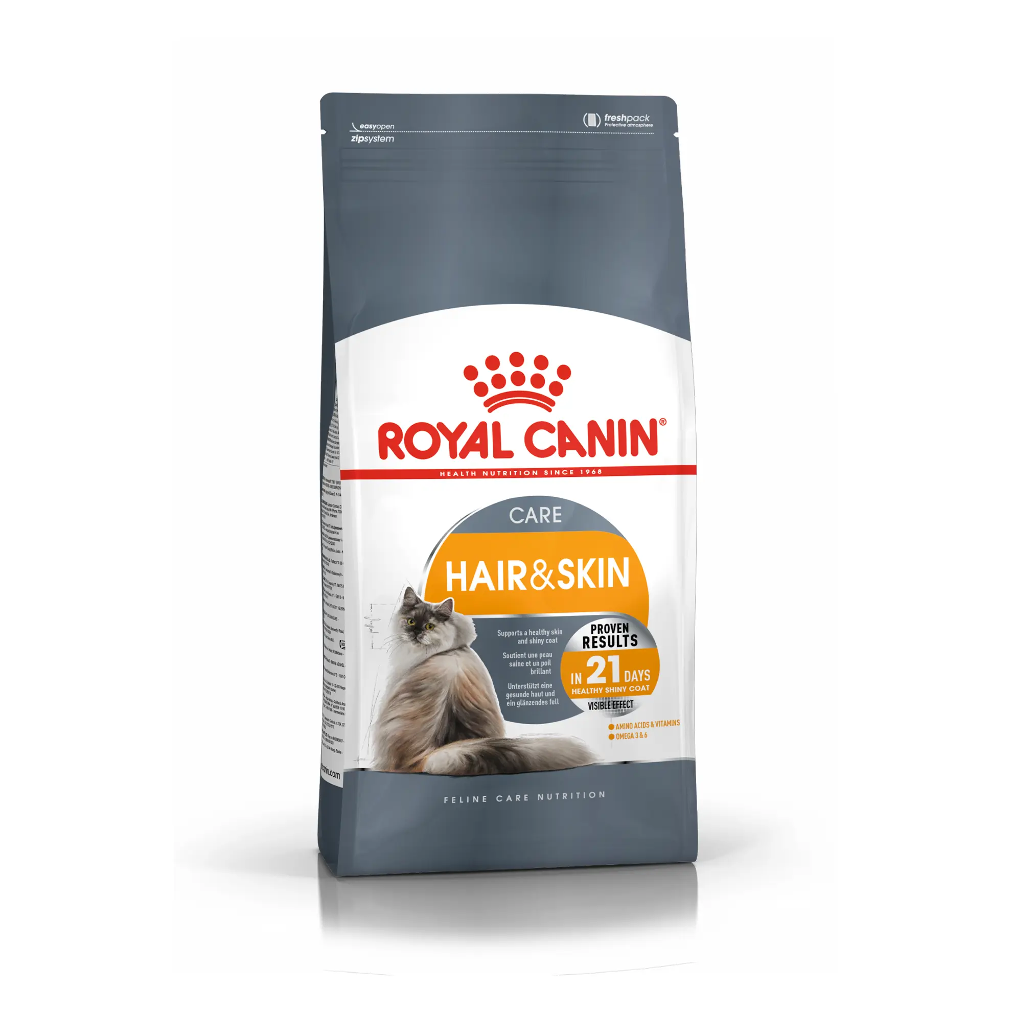 غذای خشک گربه رویال کنین هیر اند اسکین - Royal Canin Hair & Skin Care
