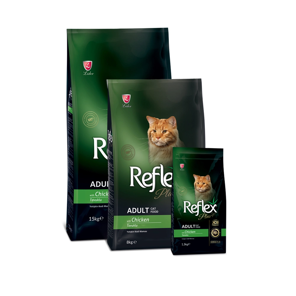 غذای خشک گربه رفلکس پلاس بالغ با طعم مرغ - Reflex Plus Adult Chicken