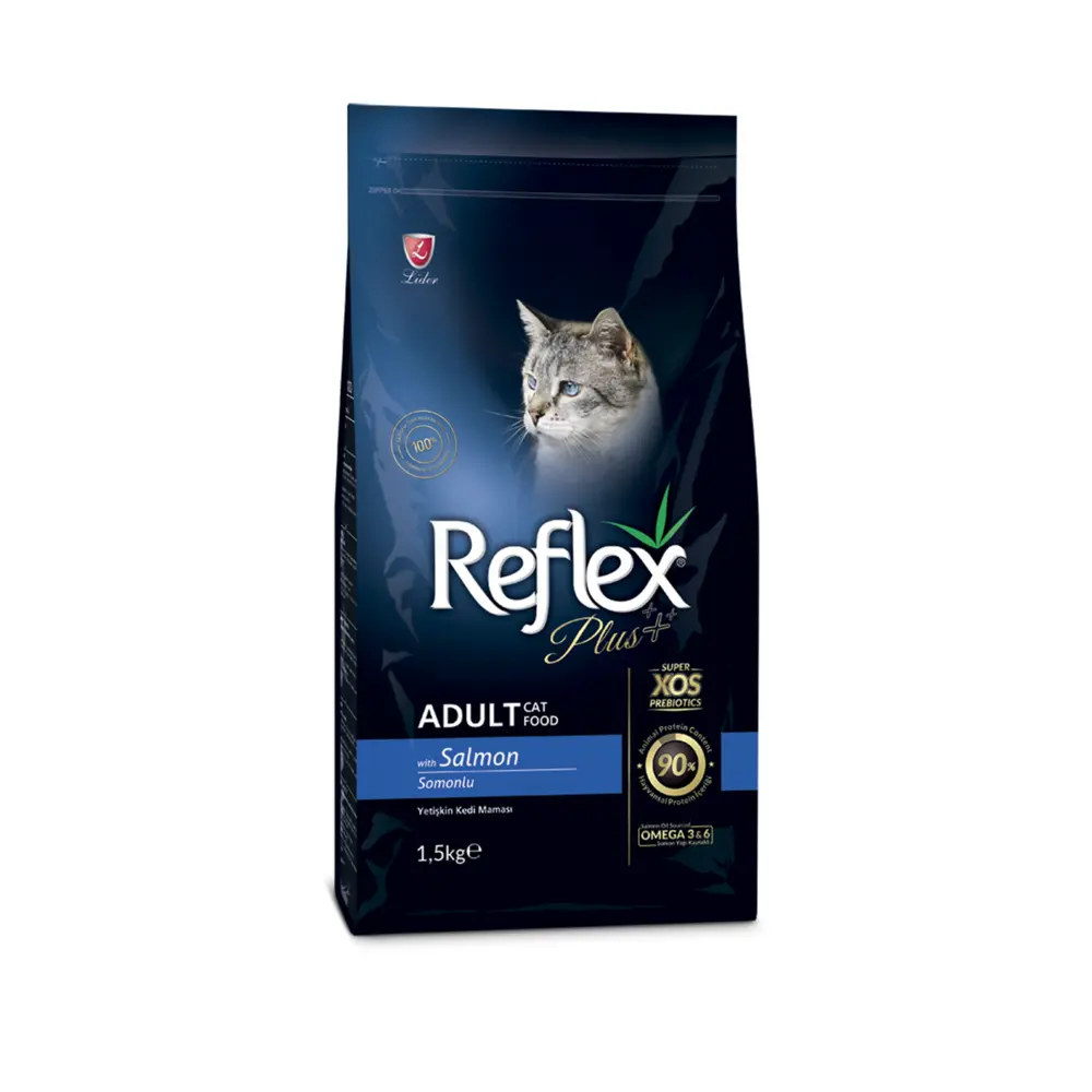 غذای خشک گربه رفلکس پلاس بالغ با طعم سالمون - Reflex Plus Adult Salmon